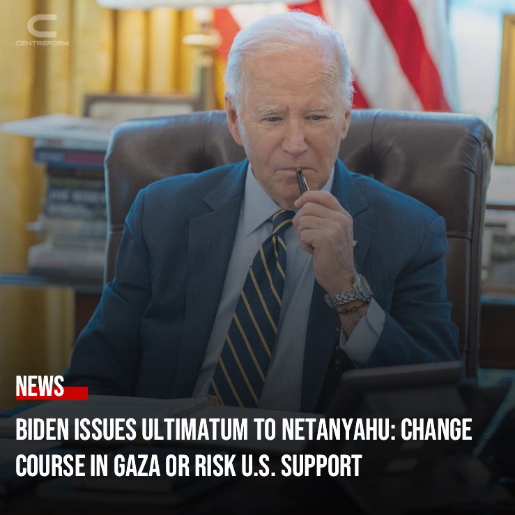 In a stern call with Israeli Prime Minister Benjamin Netanyahu, President Biden delivered an ultimatum: If Israel doesn't alter its actions in Gaza, 'we won't be able to support you.' While Biden didn't specify the consequences, it marks his toughest stance yet on the Gaza