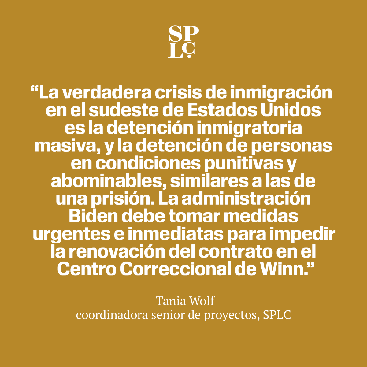 splcentro's tweet image. Hoy, SPLC y varias organizaciones presentaron una denuncia de derechos civiles contra ICE en el Centro Correccional Winn en Luisiana. La denuncia expone abusos y violaciones de derechos constitucionales. Instamos a las autoridades a investigar y tomar medidas. #JusticiaInmigrante