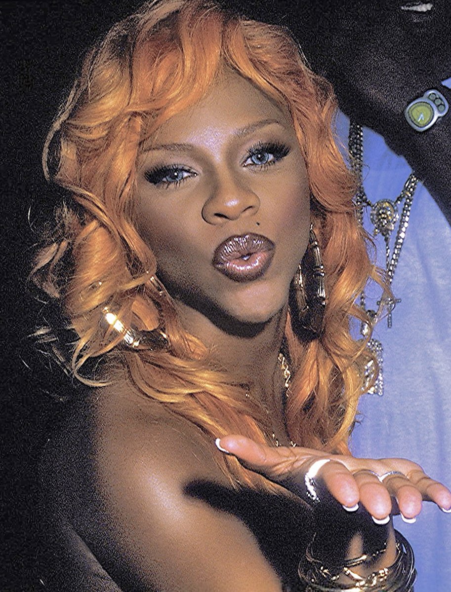 lil' kim at bet harlem block party in 2000.