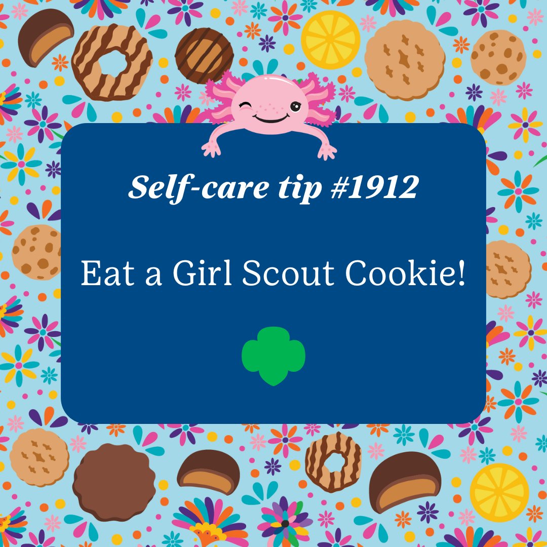 GSHPA's tweet photo. Indulge in the sweetness of the weekend with a box (or two!) of Girl Scout Cookies. You deserve it! 🎉🍪 https://t.co/Ihwu5ecdHC