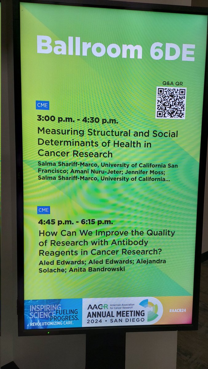 Starting off #AACR2024 #AACR24 with this important session, because how you are treated outside the cancer center is as important as how you are treated at the cancer center! @AACR @BrownUCancer @WinnAwards @DrRobWinn @weldeiry
