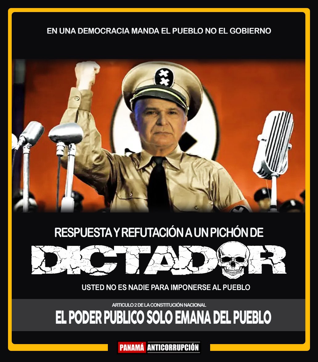 Yo luche contra la dictadura y ningún payaso me va a venir a decir que "yo mando"... ¡Nunca más! Eso será para los afeminados... ¡Yo no vendo ni regalo mi patria!

facebook.com/share/p/FeuBZd…