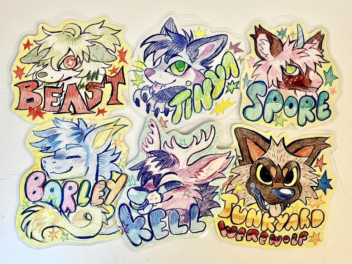 more badges :3 still open for these, 80 +5 shipped or free FWA pickup !