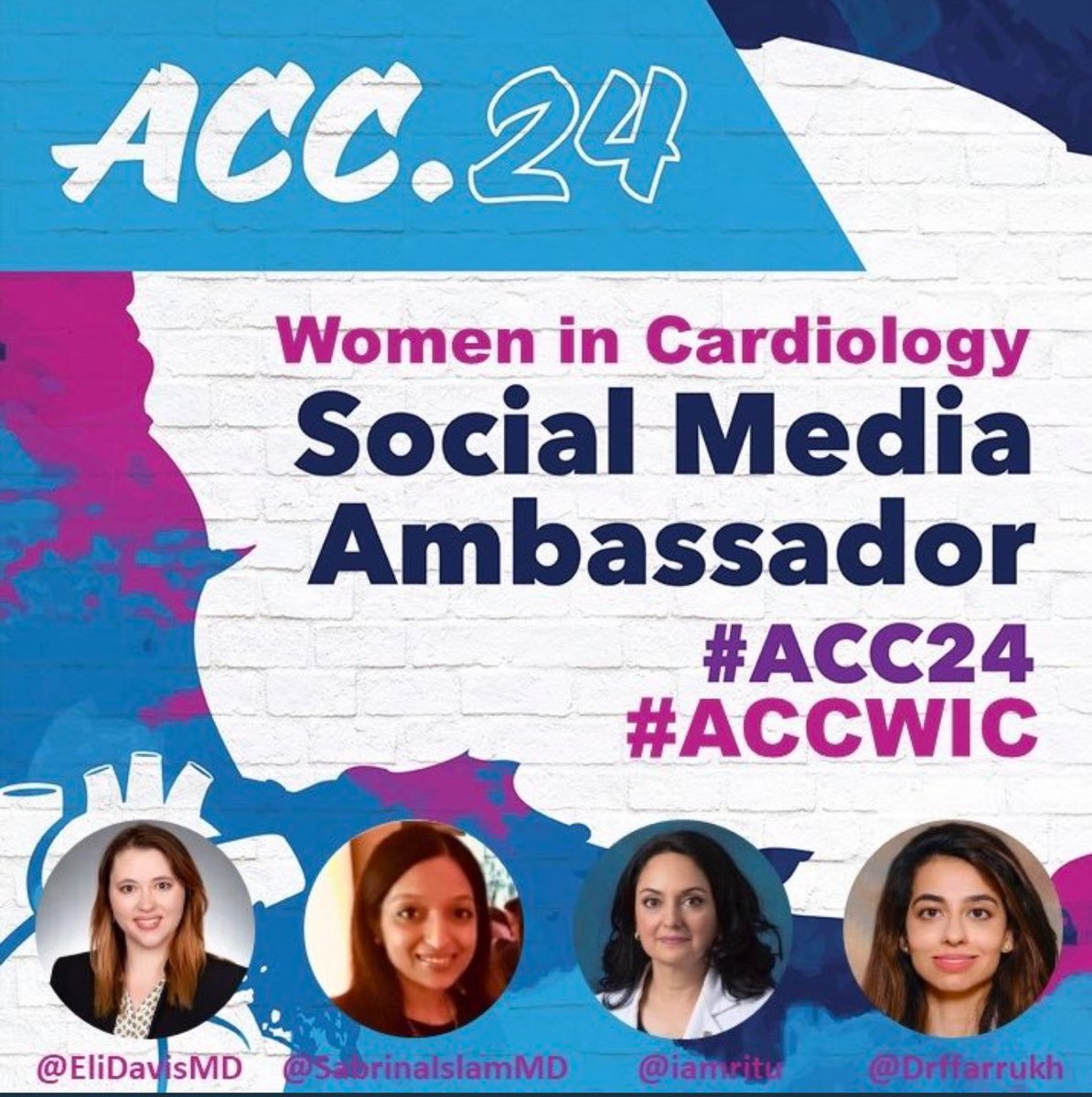So so excited!! 🤩♥️ follow us #ACCWIC as we advocate for women in cardiology at ACC24 ✨ #WIC @EliDavisMD @iamritu @SabrinaIslamMD @gina_lundberg @MayraGuerreroMD @SharonneHayes @avolgman @GarimaVSharmaMD @ZainabASamad @DrMarthaGulati @NanetteWenger and so so many more!!