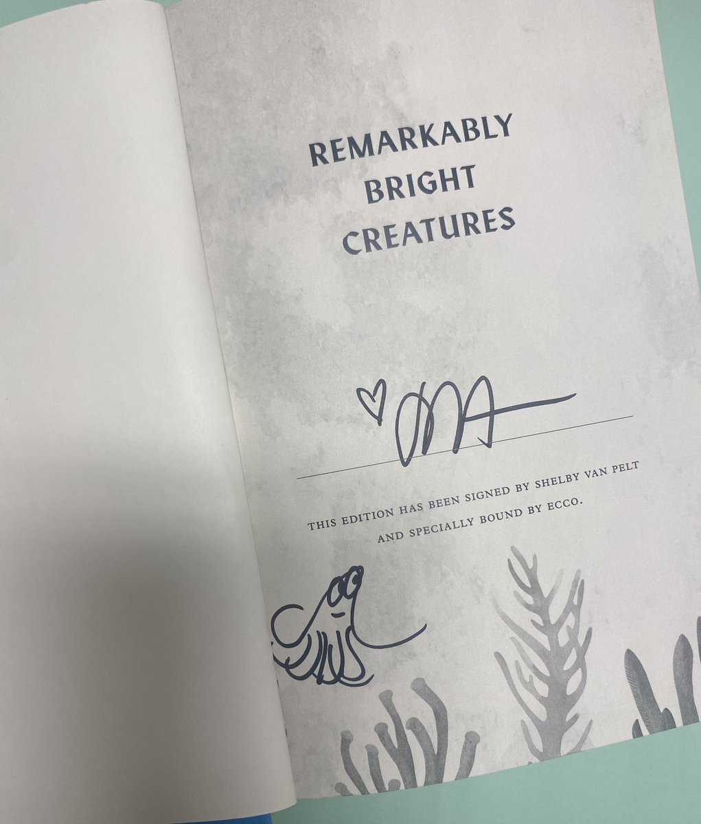 Signed first edition copies of New York Times Best Seller’s “Remarkably Bright Creatures” are available in store now!