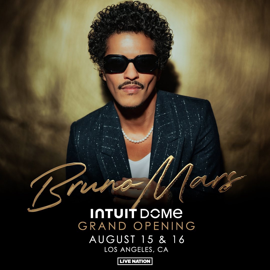 Z903's tweet image. . @BrunoMars will be performing at the @IntuitDome Grand Opening on August 15th &amp;amp; 16th! 🎤 

Tix drop April 11th, but we're giving Z90 listeners a chance to win! Tune in to #HeyMorton next week to score tickets for the August 15th show! Set those alarms and get ready to win! 👏