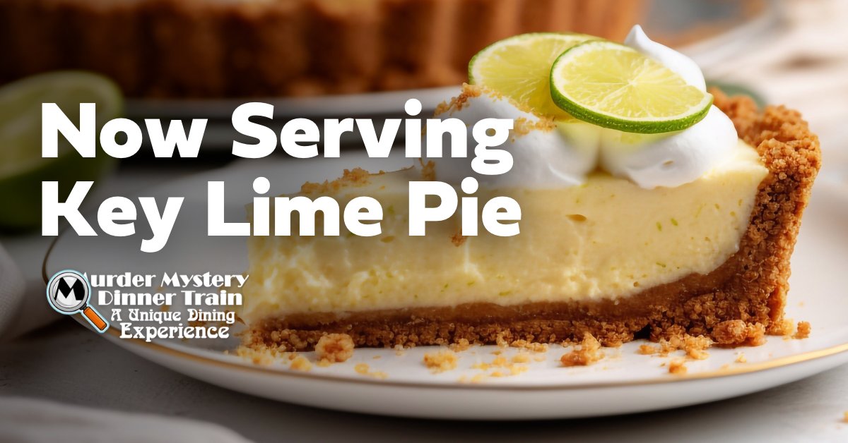 🥧 Indulge your taste buds in a slice of paradise with our tantalizing new Key Lime Pie dessert! Don't miss out on this sweet sensation—come aboard the Murder Mystery Dinner Train and treat yourself to a taste of sunshine! ☀️

#mmdt #KeyLimePie #Dessert #DessertGoals #DessertTime