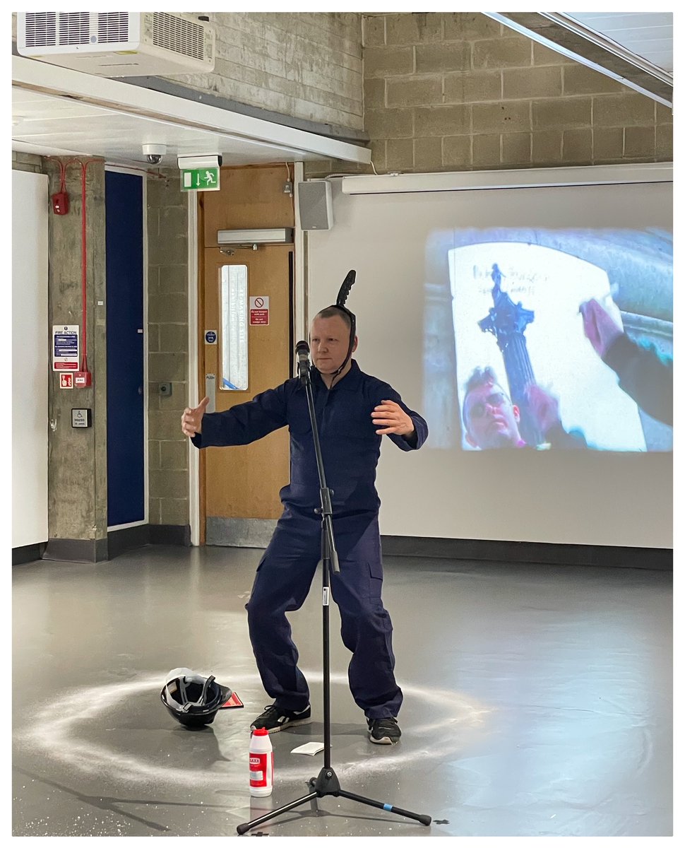 Anti-climax of my live art piece with Karen Strang at the art school in Dundee last night. It mashed up two Pete Horobin works from 1984 - Exchanges (which I collaborated on 40 years ago) and Fifeman - and reimagined them through the prism of the miners strike & witch trials.