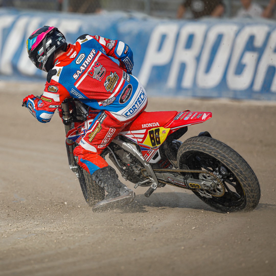 It's Friday, ACT LIKE IT 🏁🍾🏍️💨 #ProgressiveAFT #AmericanFlatTrack #FlatTrack #MotorcycleRacing #Motorsports