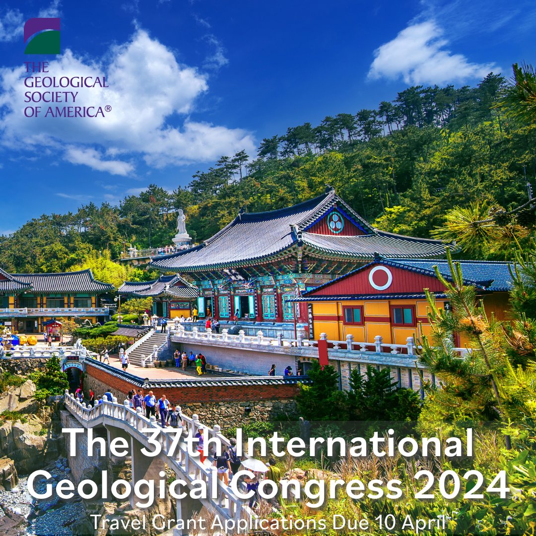 geosociety's tweet image. Presenting an abstract at the 37th International Geological Congress in South Korea this August? Apply now for up to $3,500 in travel assistance. Learn more &amp;amp; apply by 10 April here: tinyurl.com/mfkzbmdk
Additional abstracts can be accepted until 7 April.
#IGC2024 #Geoscience