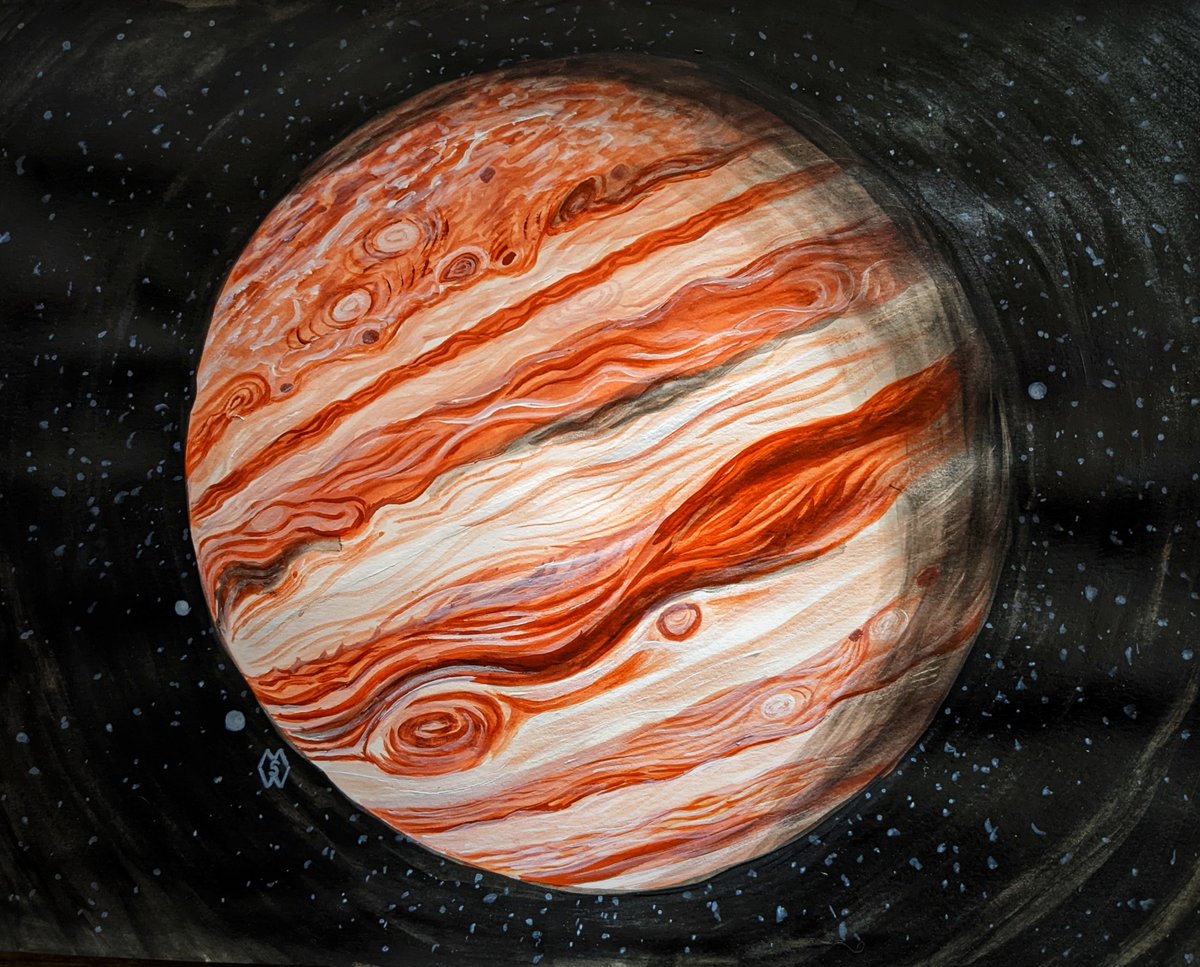 May 3rd is National Space Day. This is my painting of the planet Jupiter the largest in our Solar System. teepublic.com/t-shirt/283556…
#mattstarrfineart #artistic #paintings #artforsale #artist #gift #giftideas #tshirts #homedecor #art #jupiter #planets #outerspace #solarsystem