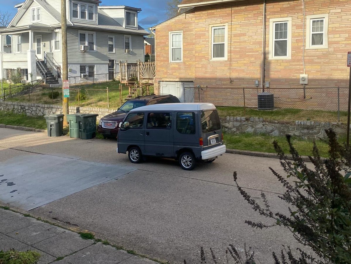 Oh my gosh. My friend has a cottage bakery business in which she provides weekly homemade deliveries (we get amazing sourdough). Tonight she brought us food for our meal train & she pulled up in this van they imported from Japan to use for delivering the bread around DC. AMAZING.