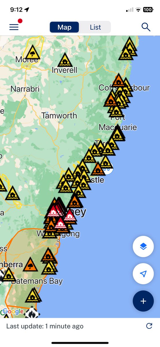 Rolling flood coverage for NSW on @abcsydney with Simon Marnie . Now talking about rain bomb over Blue Mountains & Megalong Valley and the affect on already damaged roads from last one