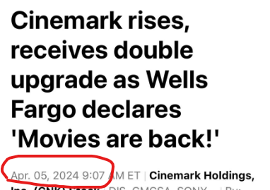 When box office is bad: "lets talk about #amc" 
When box office is good: "huh? whos #amc?"