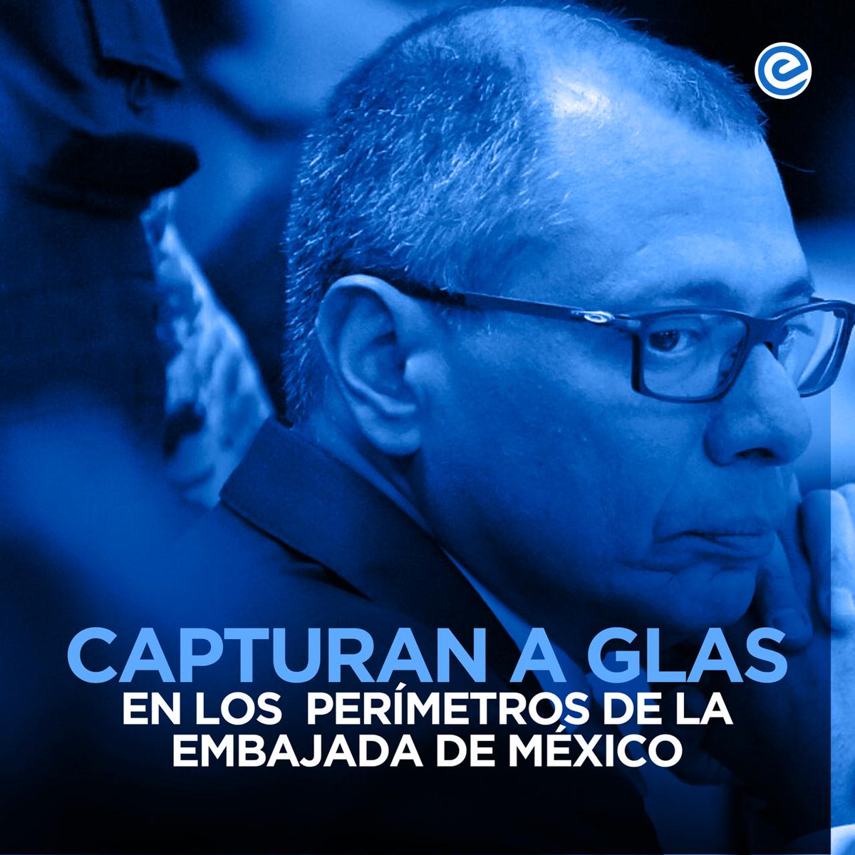 ecuadoraldia365's tweet photo. #URGENTE |  Jorge Glas, quien posee una orden de captura por sus crímenes, ha sido arrestado en Quito. Ningún individuo condenado por delitos puede ser etiquetado como perseguido político. https://t.co/1ucHbY161d