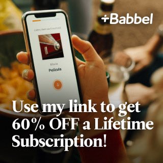 Streaming today and partnering w/ @Babbel! I’ll be trying to learn Spanish on stream later. Click my link bit.ly/4cnGYwV to receive 60% off your lifetime subscription and start learning a new language today!! 🥰