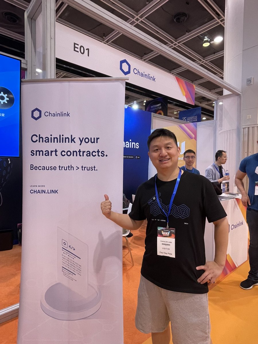 we are here! #Chainlink #HongKongweb3festival