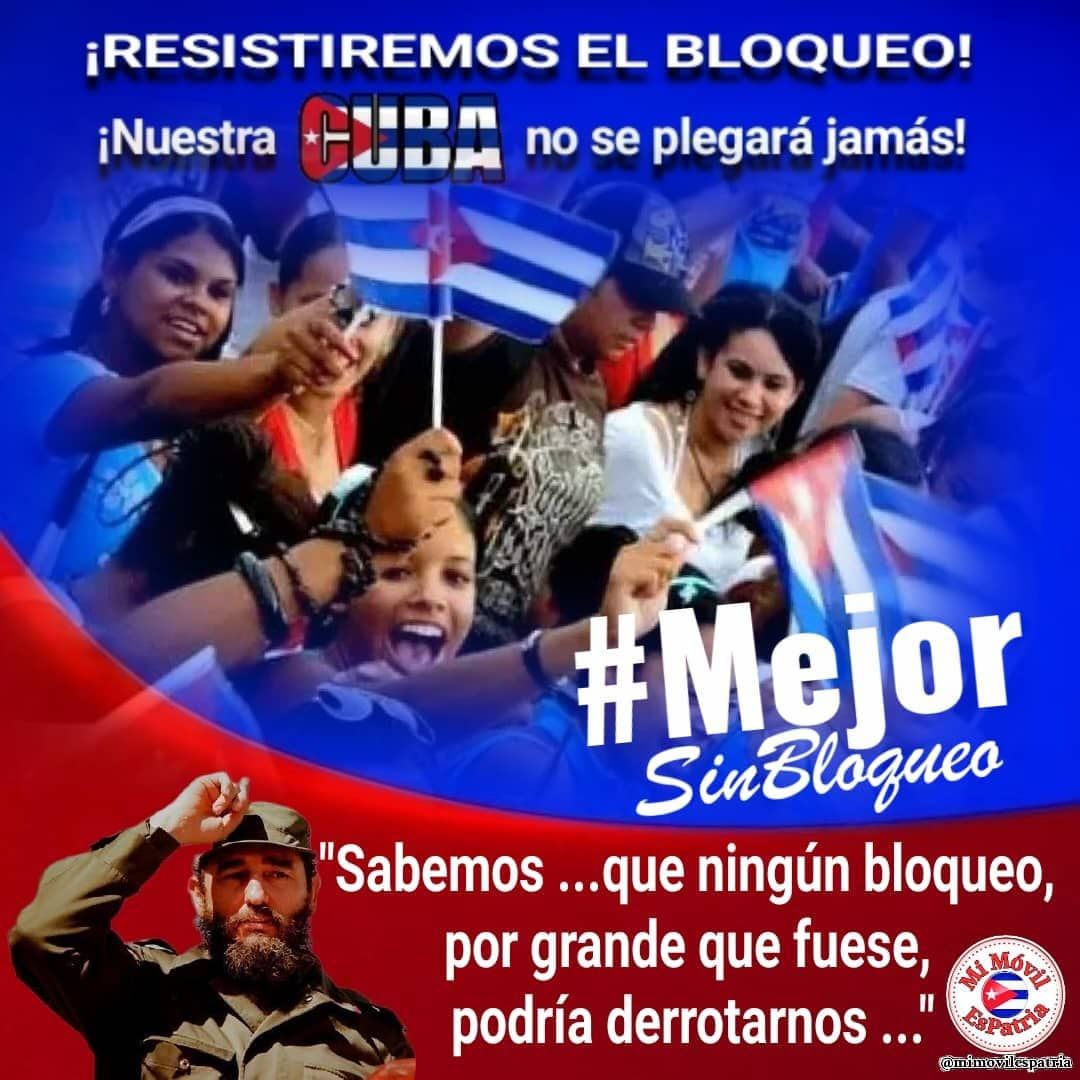 #MejorSinBloqueo
#FidelPorSiempre
#UCMPinar🇨🇺🇨🇺🇨🇺