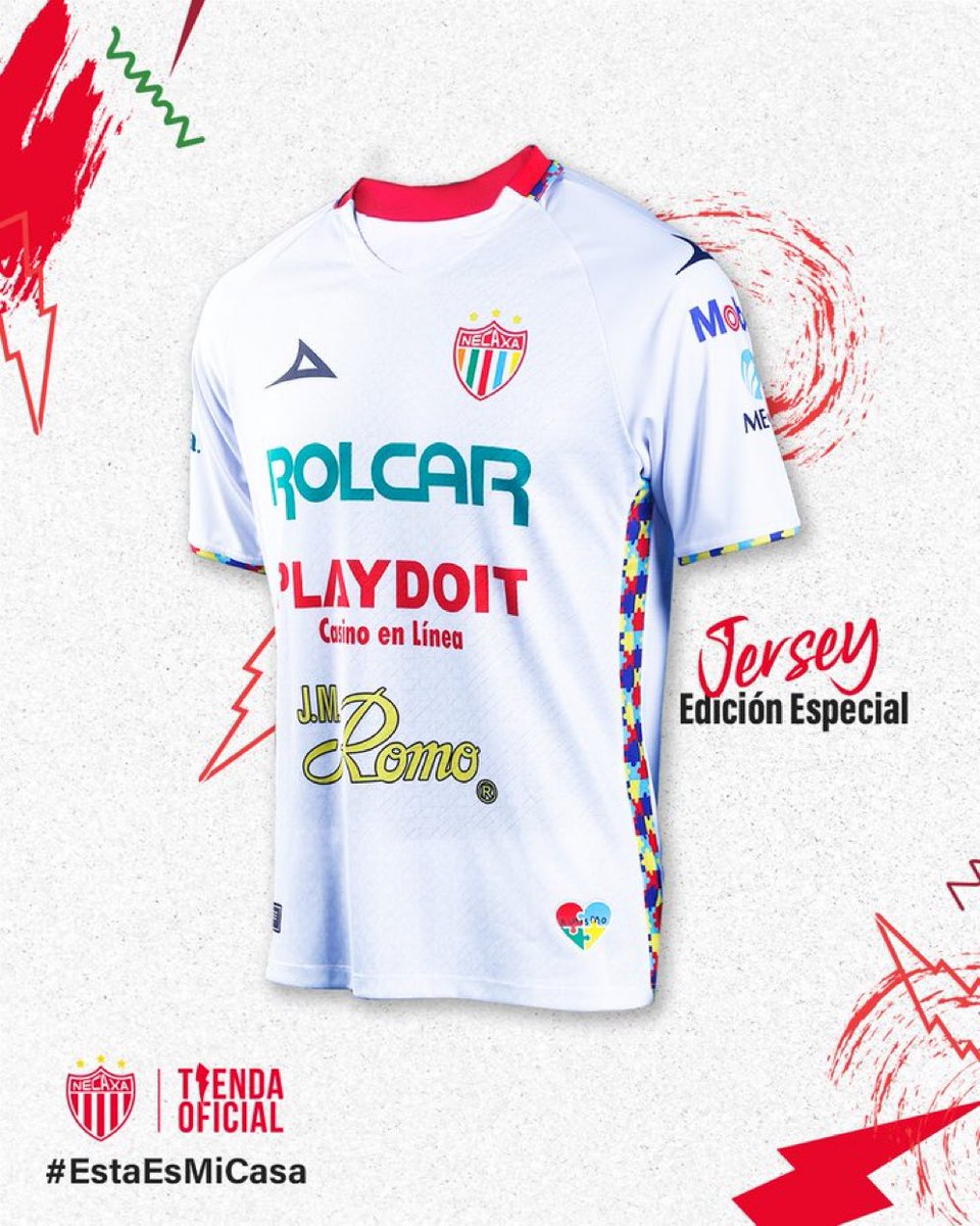 XaviSol_'s tweet photo. Amamos este jersey de @ClubNecaxa 
#Autismo #Diversidad #FuerzaRayos https://t.co/hlXnwXnxuP