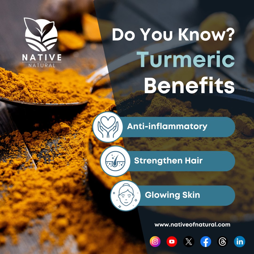 Do you know? Turmeric and its Benefits.
Native of Natural Pure and Natural Turmeric.
Contact us at info@nativeofnatural.com
#spicesboard #natural #pure #nativeofnatural #spices #masala #indianspices