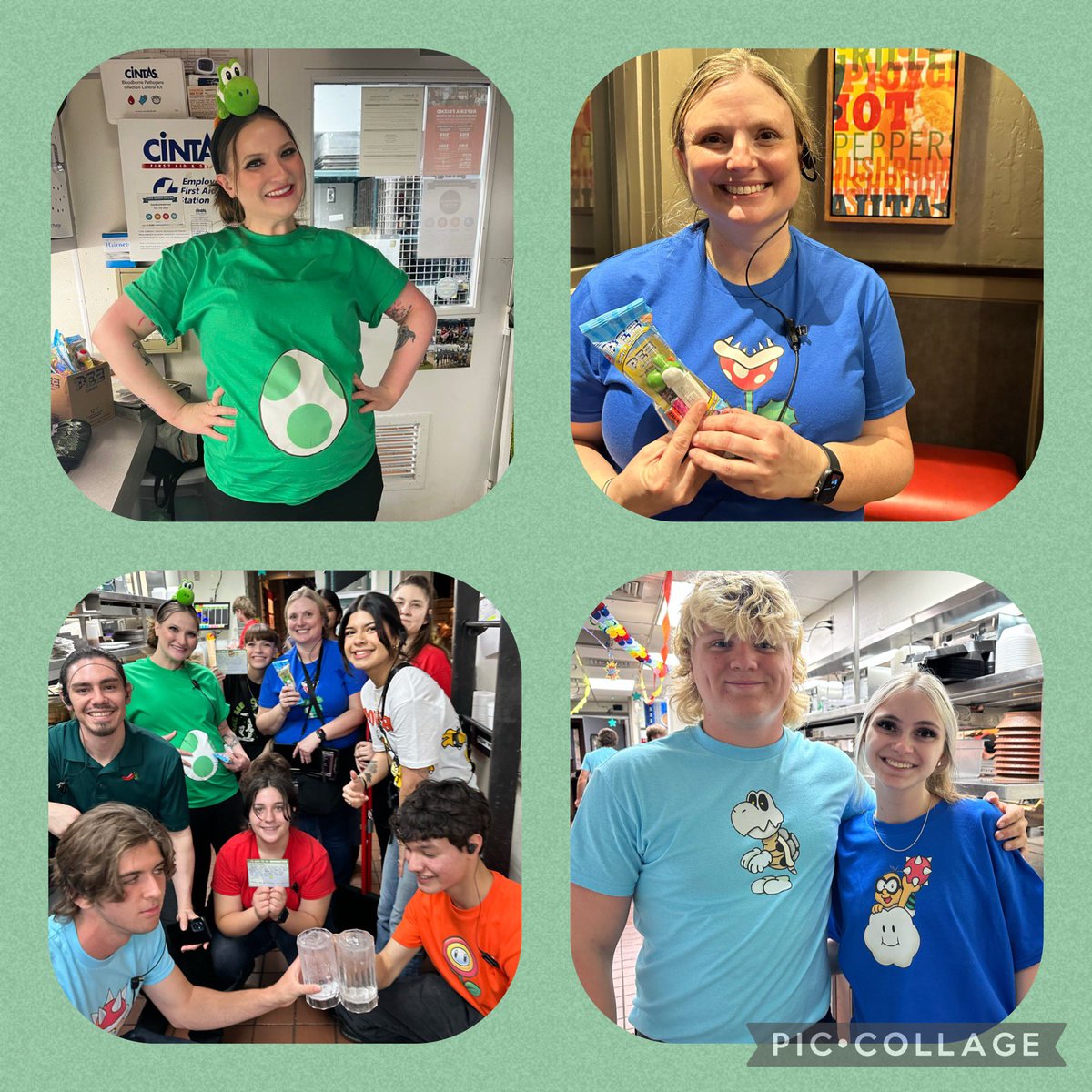 Mario Party at Justin Rd!! Love this team for participating and we had a blast this shift! A fun way to kick off this last weekend of Margarita Madness! @sarahjunco @cassidyhuska @wherry_lisa #ChilisLove