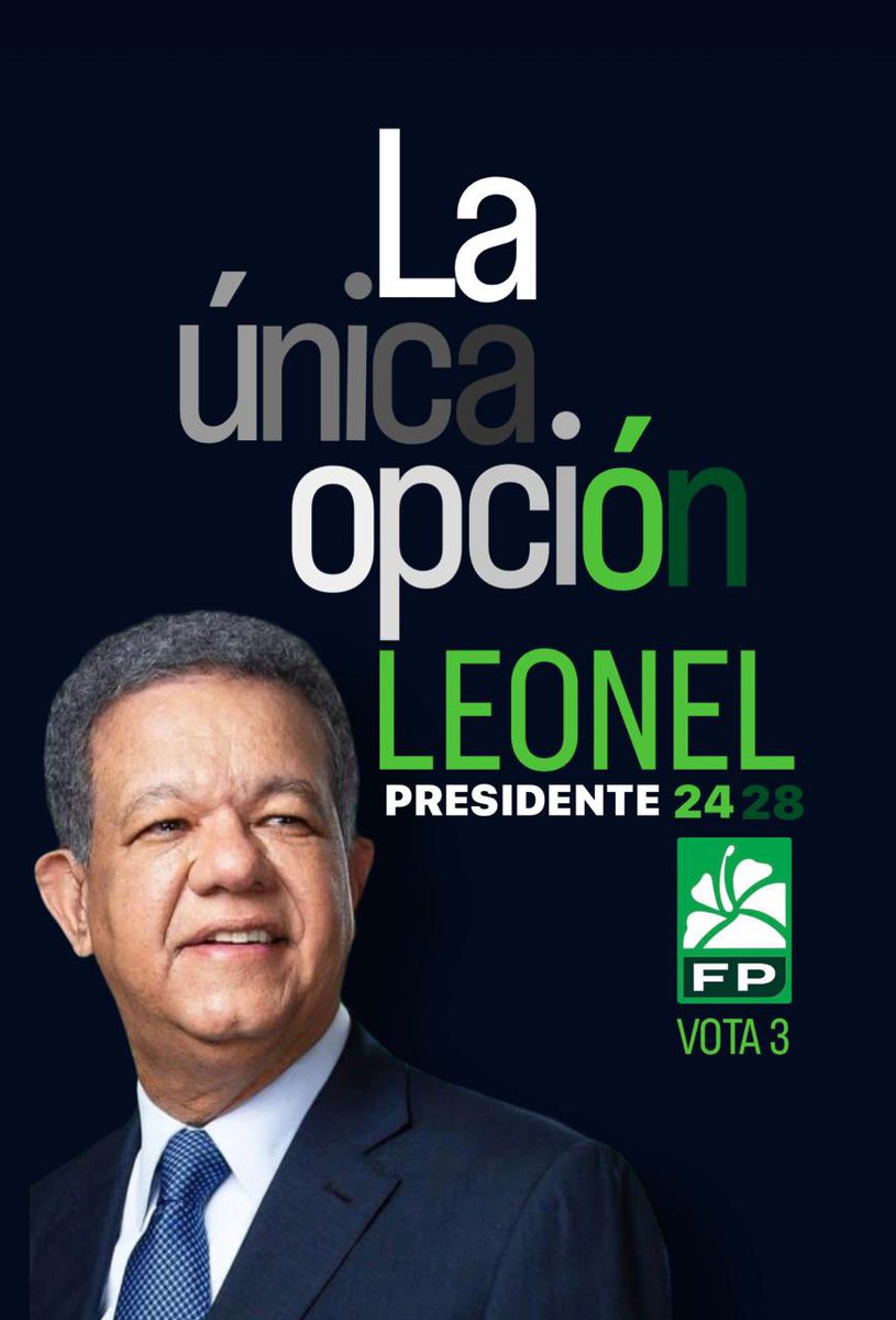 💚💚💚💚💚💚💚💚💚💚💚💚💚💚💚💚💚
Leonel Fernández próximo presidente de  República Dominicana.

¡E’ PA’ FUERA QUE VAN!

▪️El 19 de mayo ✅ VOTA 3

#LeonelFernández
#Vota3
#FuerzaDelPueblo
 #SeVan
<a href="/LeonelFernandez/">Leonel Fernández</a> 

#FPRegionalNJ #FPNJ #EquipoDeCampañaFPNJ 
<a href="/CorcinoMaximo/">maximo corcino</a>