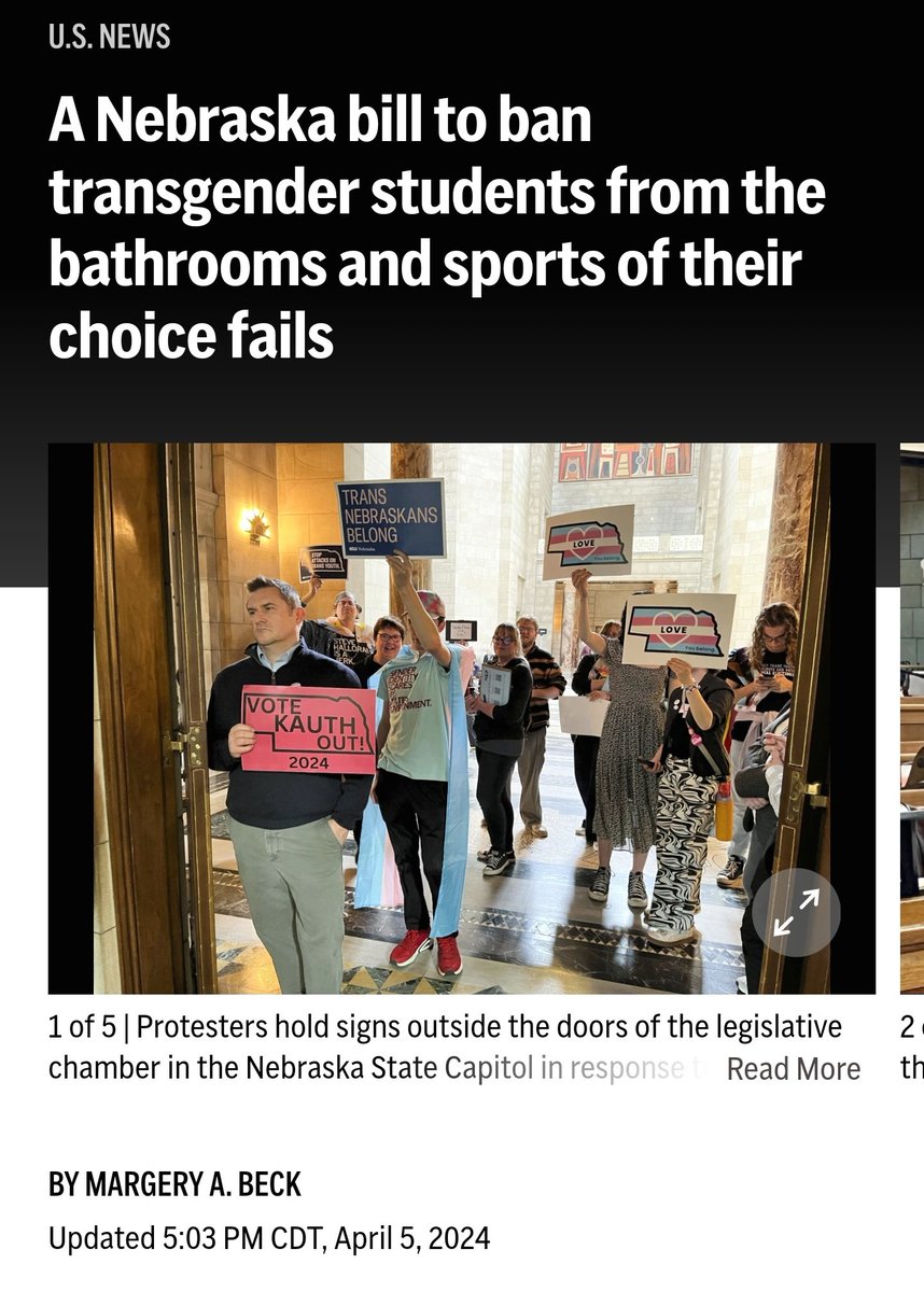 "Riepe said he had a change of heart after getting to know families with transgender members in his district. The bill, he said, was seeking to fix 'a problem that does not exist.'"

<a href="/Margery3/">Margery</a> <a href="/AP/">The Associated Press</a>

apnews.com/article/transg… #Nebraska #neleg ⚖️ #LB575