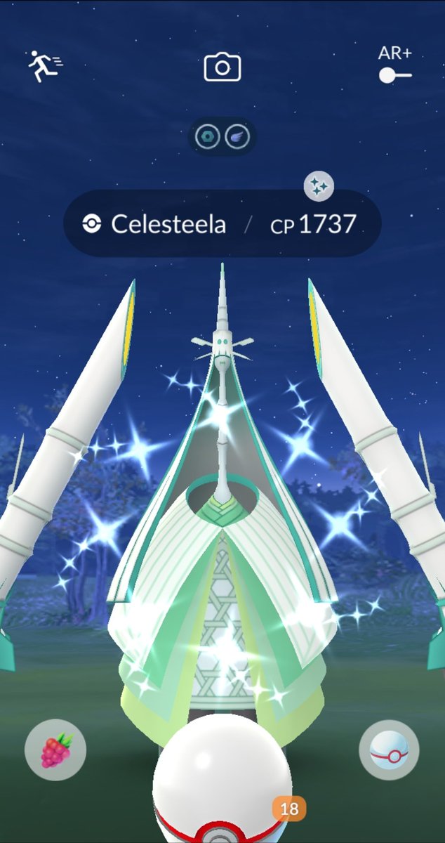 Ive been a little under the weather lately, sorry for the gift delay🥺 But 1st raid I did I got a shiny😊 #ShinyPokemon #ShinyCheck #RaidGuru #MissQOS #PokemonGO #Celesteela