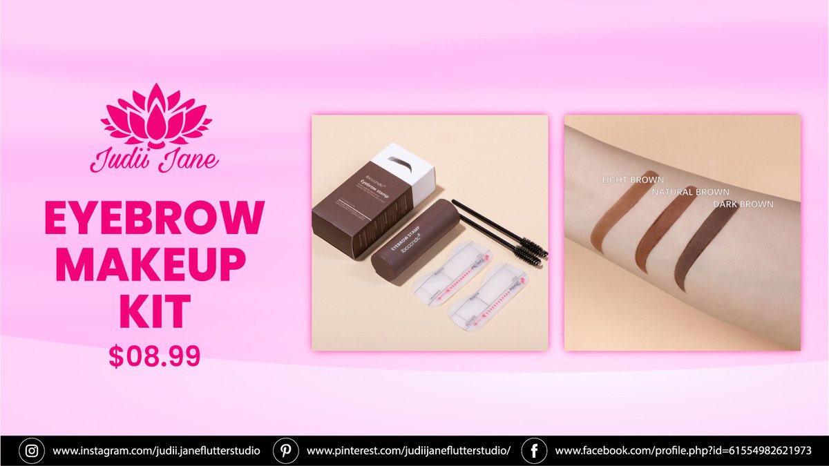Achieve flawless brows in a snap with our innovative kit. Available in black, brown, and grey for all! 💫 #BeautySimplified #FlawlessBrows #WashingtonDCBeauty #makeupdc #MakeupProfessionals #girl #judii #OnTheGoGlam #BrowGameStrong #InstaBeauty #TrendingMakeup #EffortlessBeauty