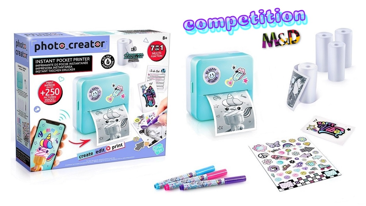 Enter #competition to #win Photo Creator Instant #PocketPrinter by @Canal_Toys UK - mums-dads.co.uk/competitions/w…

#CanalToysUK
#MiniPrinter #StickerPrinter #ThermalPrinter #PortablePrinter #HandHeldPrinter 

#UKcompetition #GadgetGiveAway #ParentingGiveaway #GiveAwayUK #PrizeDraw