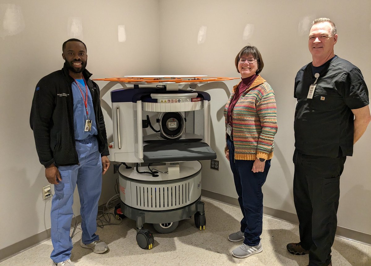 New Hyperfine low field MRI delivered to the East Bldg today! @MIRimaging @MIRNeuro