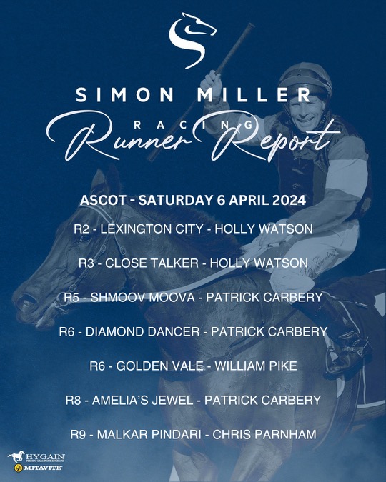 A big day of racing from Ascot for the yard, the return of the 💎! SCRATCHING: Shmoov Moova