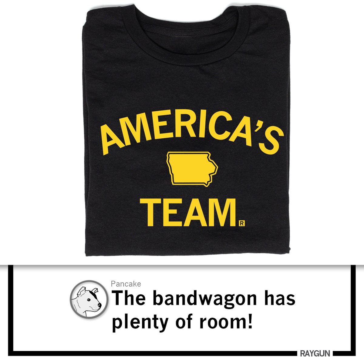 Okay Hawkeye fans: NO ONE CHANGE YOUR UNDERWEAR THIS WEEKEND. We need to be in this together. Rest of America: welcome aboard the bandwagon. #raygun raygunsite.com