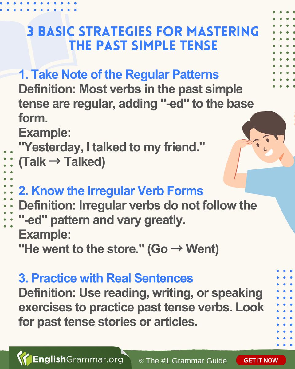 3 Basic Strategies for Mastering the Past Simple Tense

#grammar #writing #amwriting