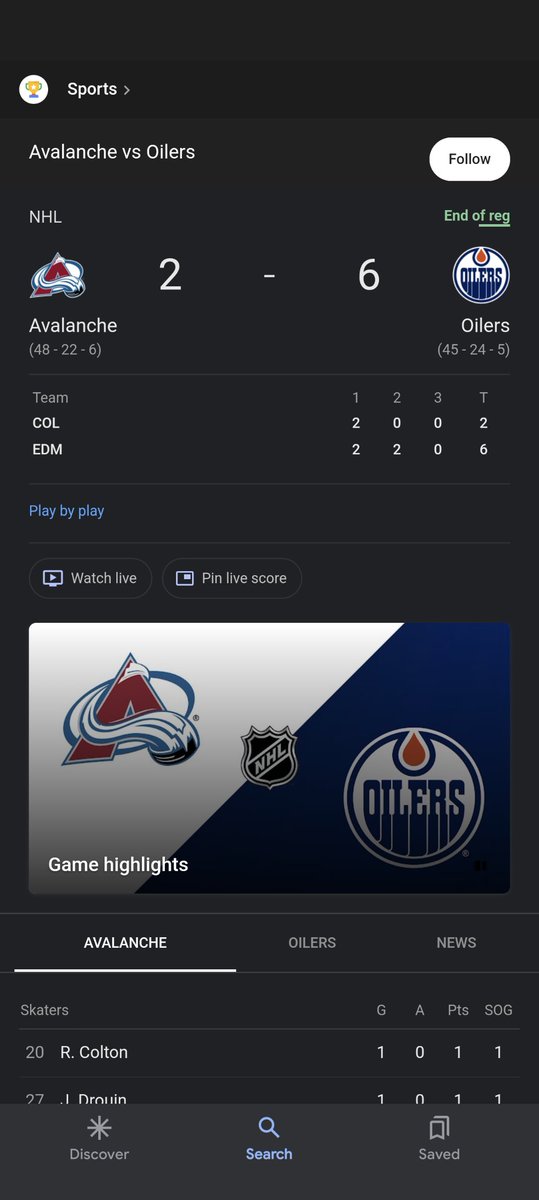 Google.... how did you know? 🤯 #GoAvs