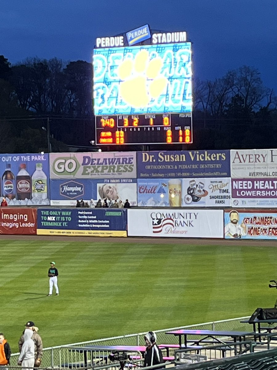 Great game by Parkside and Delmar. Delmar won in extra innings. #Bayside #Delmarva #HighSchoolBaseball