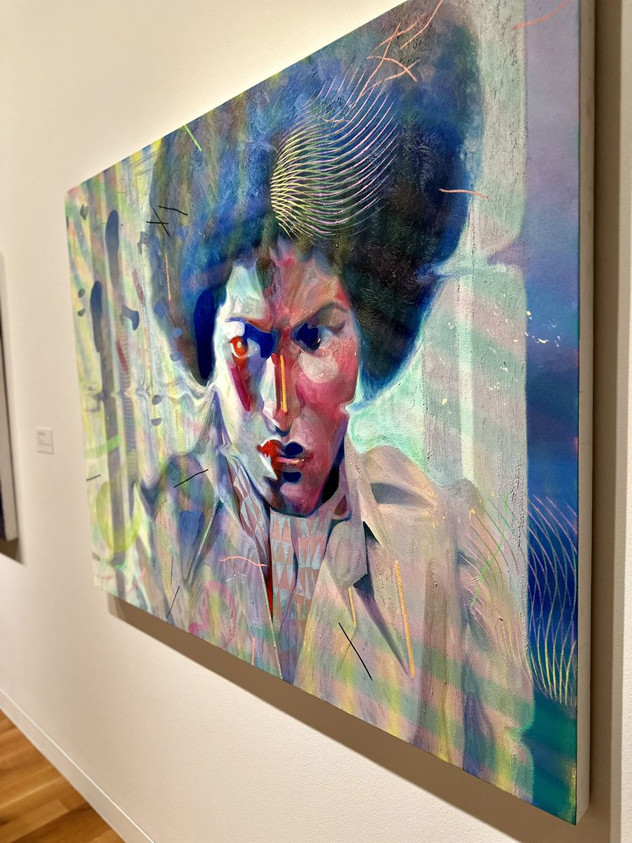 i got invited to a media preview showing of Robin F. Williams’ new exhibition at @columbusmuseum and guess who i saw?! auntie @PamGrier 😍🫶🏽🖼️