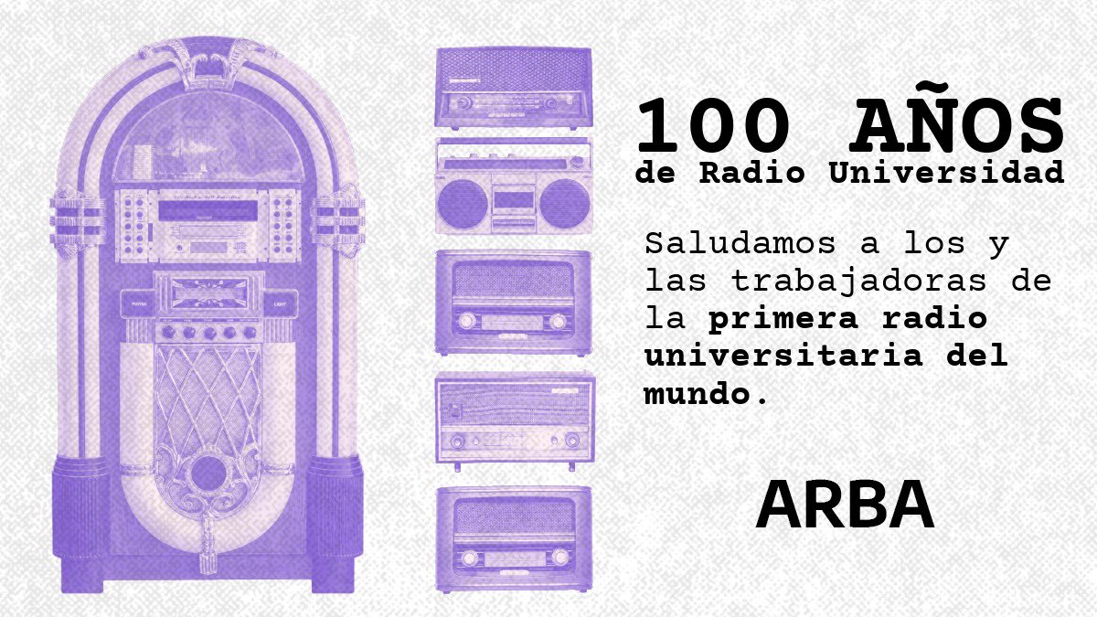 ℹ️ Desde el 5 de abril de 1924, @radioulaplata es la primera radio universitaria del mundo. Lleva ya 100 años garantizando el derecho a la comunicación y a la divulgación científica y cultural. ¡FELICITACIONES!