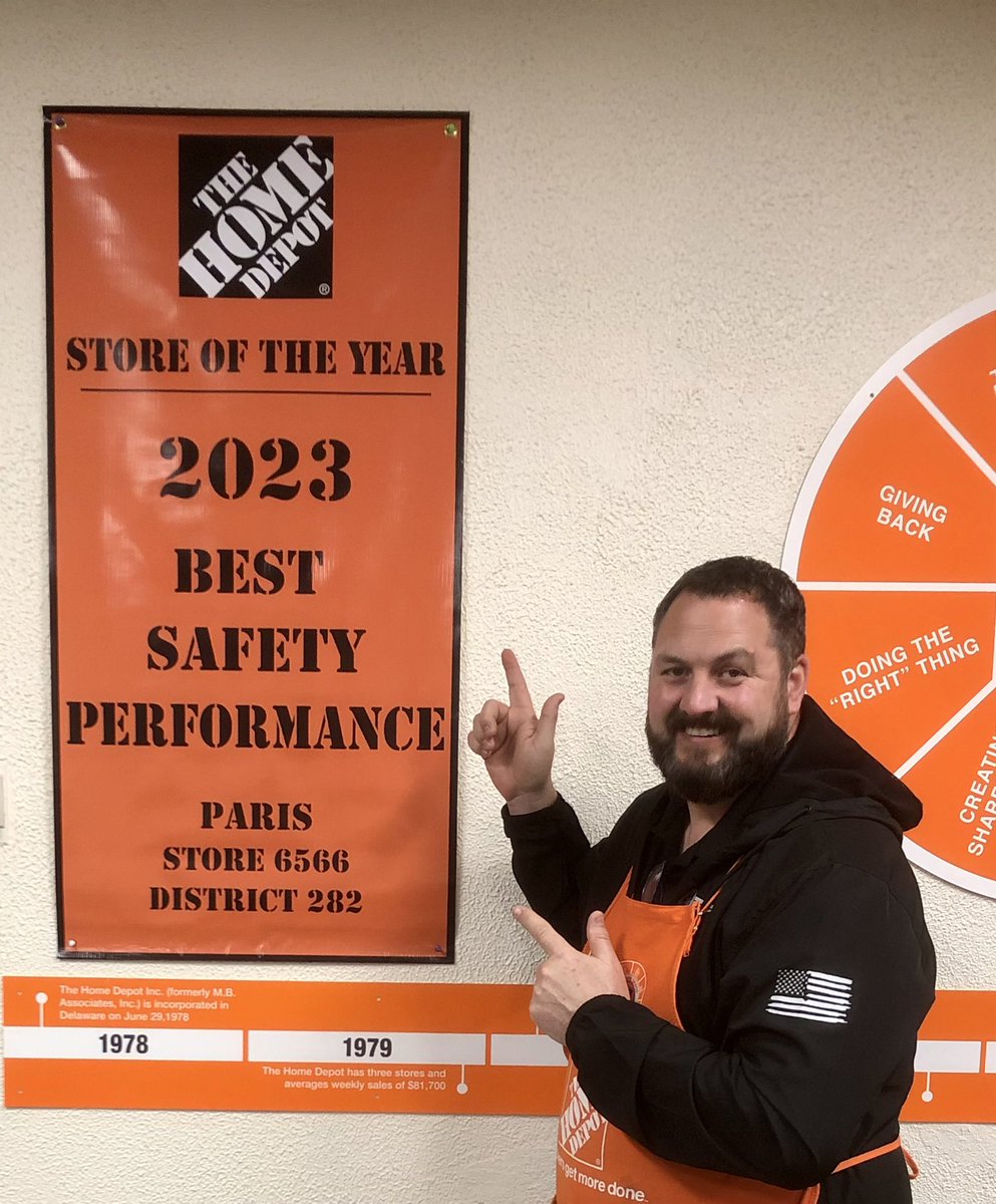 cares_2's tweet photo. Brent is super excited about our store doing well with safety. We are on the other side of 500 days safe. https://t.co/3ArdarTeUW