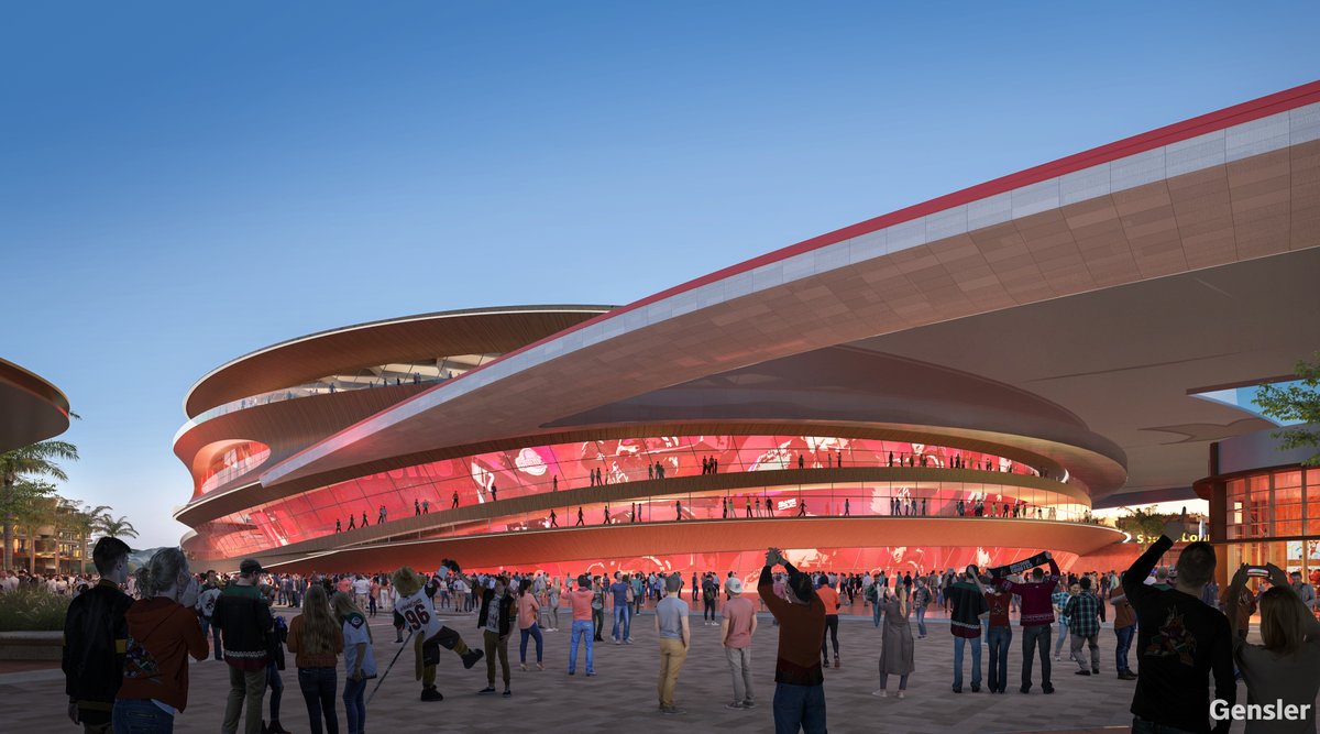 In addition to an arena, the Coyotes' development plans also include: -Approximately 1,900 luxury residential units. -400,000 square feet of class-A office space. -Branded retail, dining, bars, a farmer’s market, dog park, multiple parking structures and other gathering spaces.