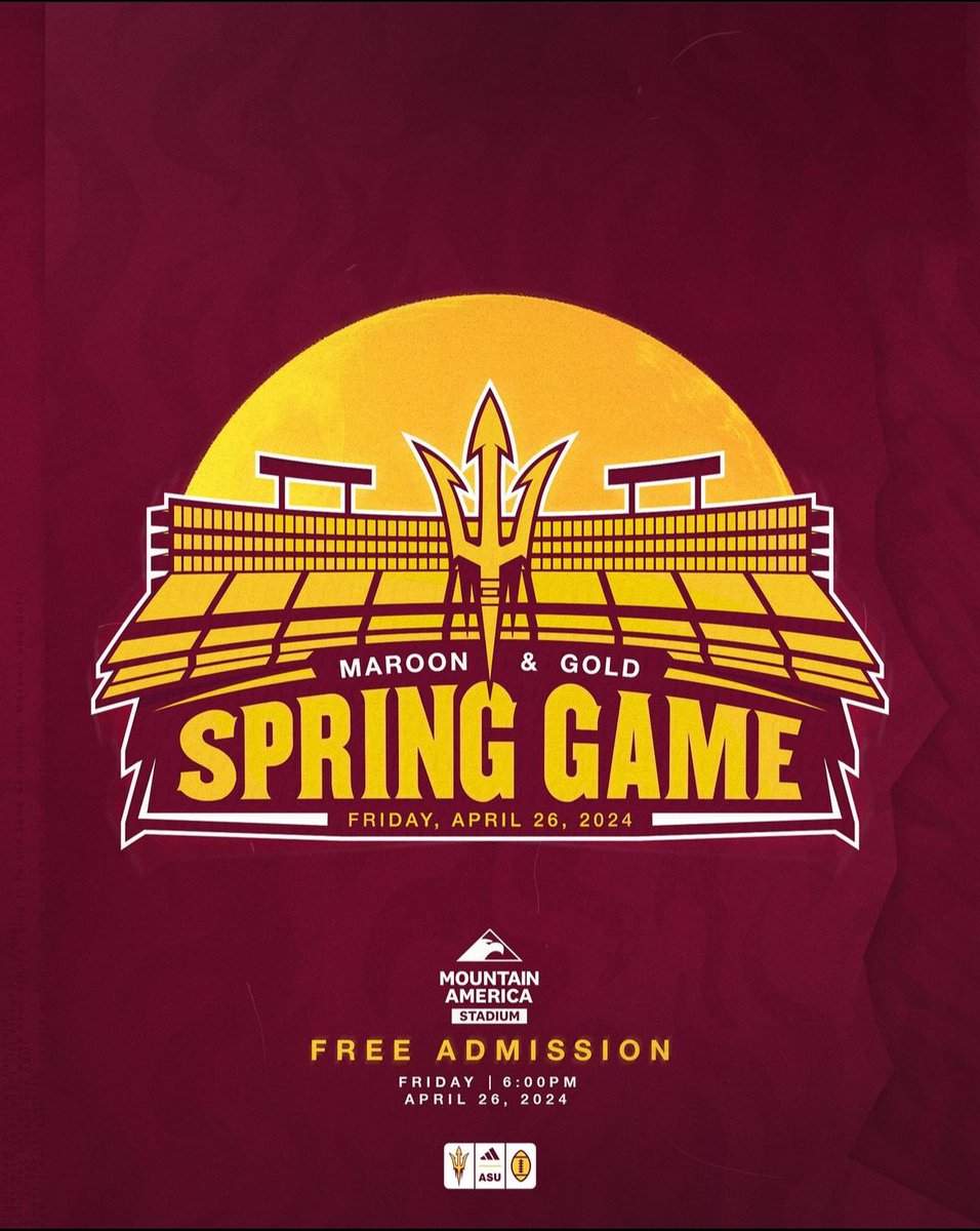 We’re excited to see everyone at the Spring game on April 26! Come out to see Sun Devil football for the first time this year! @SunAngelNIL