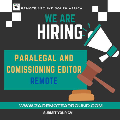 📚✨ Passionate about legal content creation? 💼💬

REMOTE OFFER za.remotearround.com/job/paralegal-…

REMOTE OFFERS za.remotearround.com/jobs-list-v1/?…

#remotearroundza #vacancies #LegalJobs #EditorialRole #ParalegalJob #CommissioningEditor #LexisNexis #SowetoJobs #LegalContent #LegalResearch