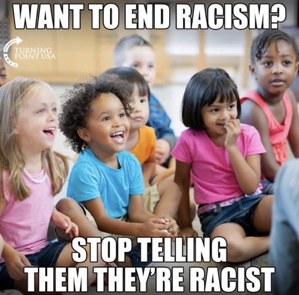 @elonmusk The only way to end racism is to stop telling them they're racist.