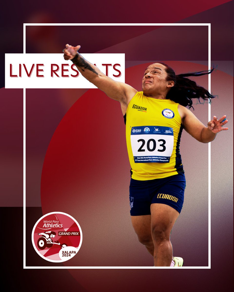 Don't miss a single result this weekend 📈 Live Results from #Xalapa2024: copame.org.mx/xalapa #ParaAthletics