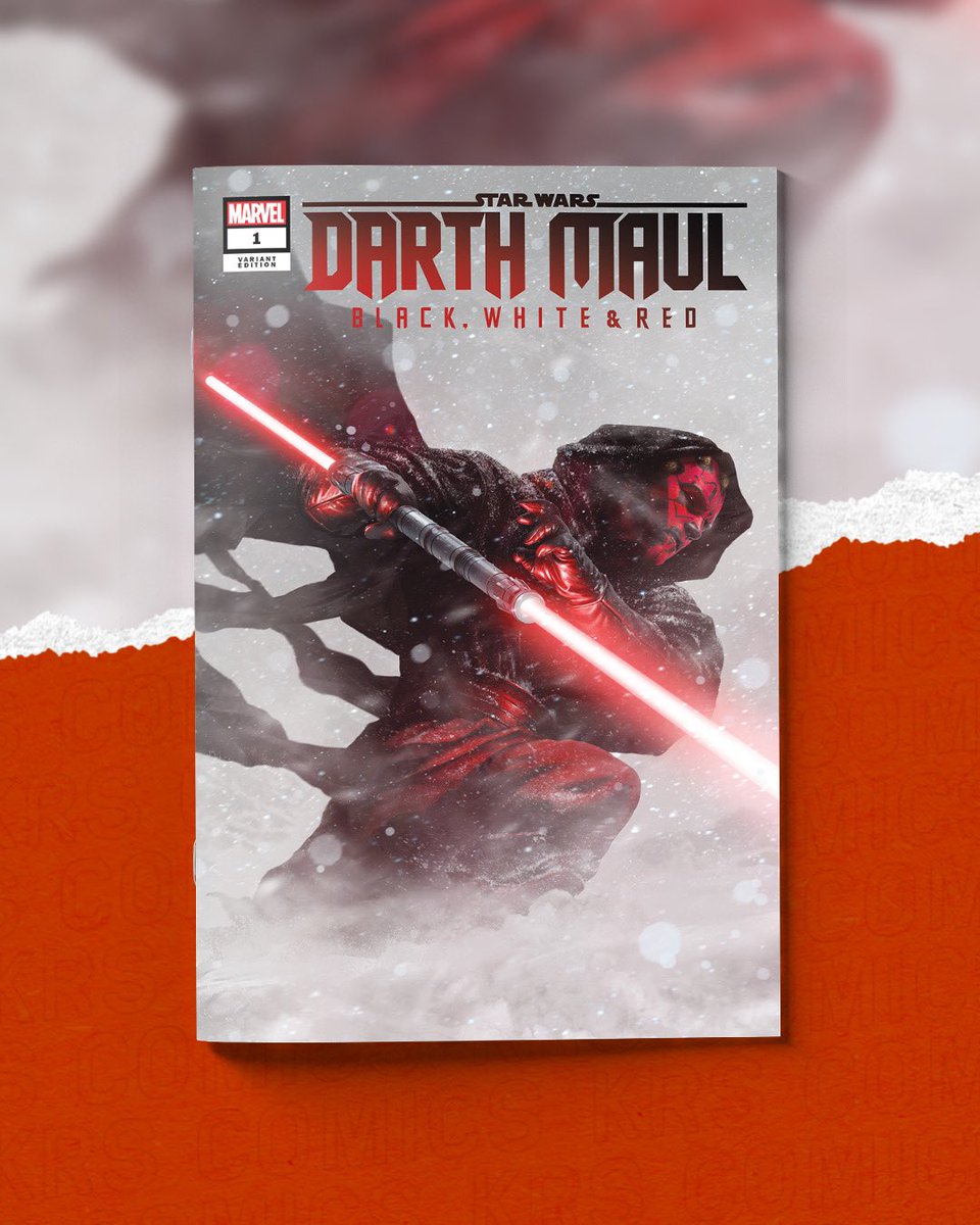 💥Announcing DARTH MAUL BLACK WHITE AND RED #1 by @rahzzah! Preorders start this Sunday April 7 at 11am pst/2pm est! LTD to only 600 copies at $29.99 ea! #starwars #darthmaul #maytheforcebewithyou