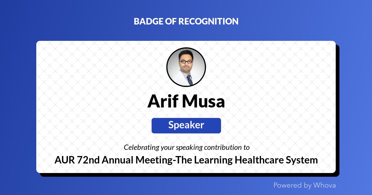 Thrilled to share that I just spoke at AUR 72nd Annual Meeting-The Learning Healthcare System! Big thanks to the organizers and everyone who joined the session.🌟 Your presence made it special! #AUR24 - via #Whova event app