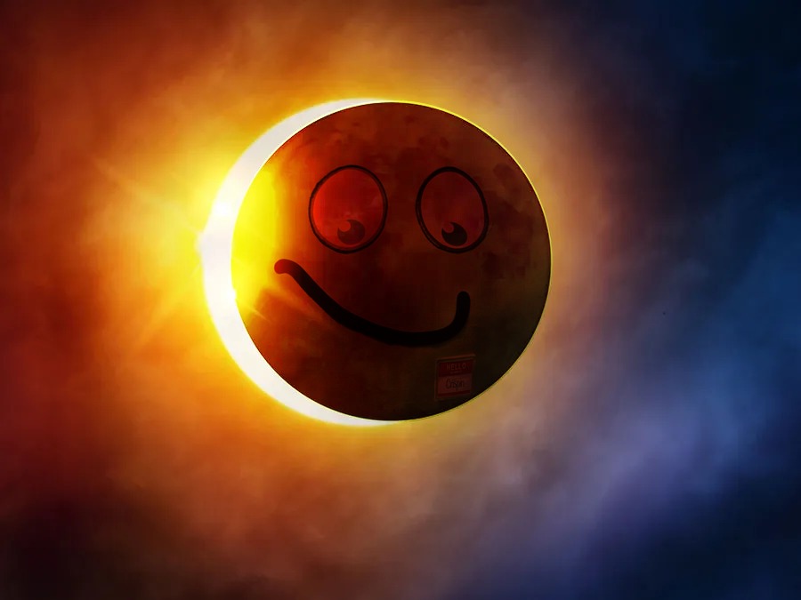 No, Crispin! Don't look directly at the sun! Students may be outside during the optimal viewing of Monday's solar eclipse. Remind your student never to look directly into the sun, and wear “eclipse glasses” which have special solar filters as eye protection to watch the eclipse.