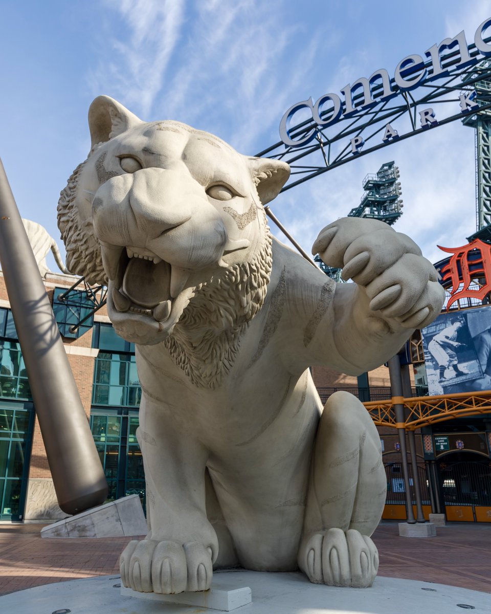 Happy Opening Day! The Detroit @tigers won 5-4 today and remain one of the top teams in the @mlb this season! 🐯⚾️💯 With a new 15,688 sq. foot videoboard, local food vendors, fireworks and more, baseball season in Detroit is going to be next level! 🎆👉 bit.ly/3PM6ySr