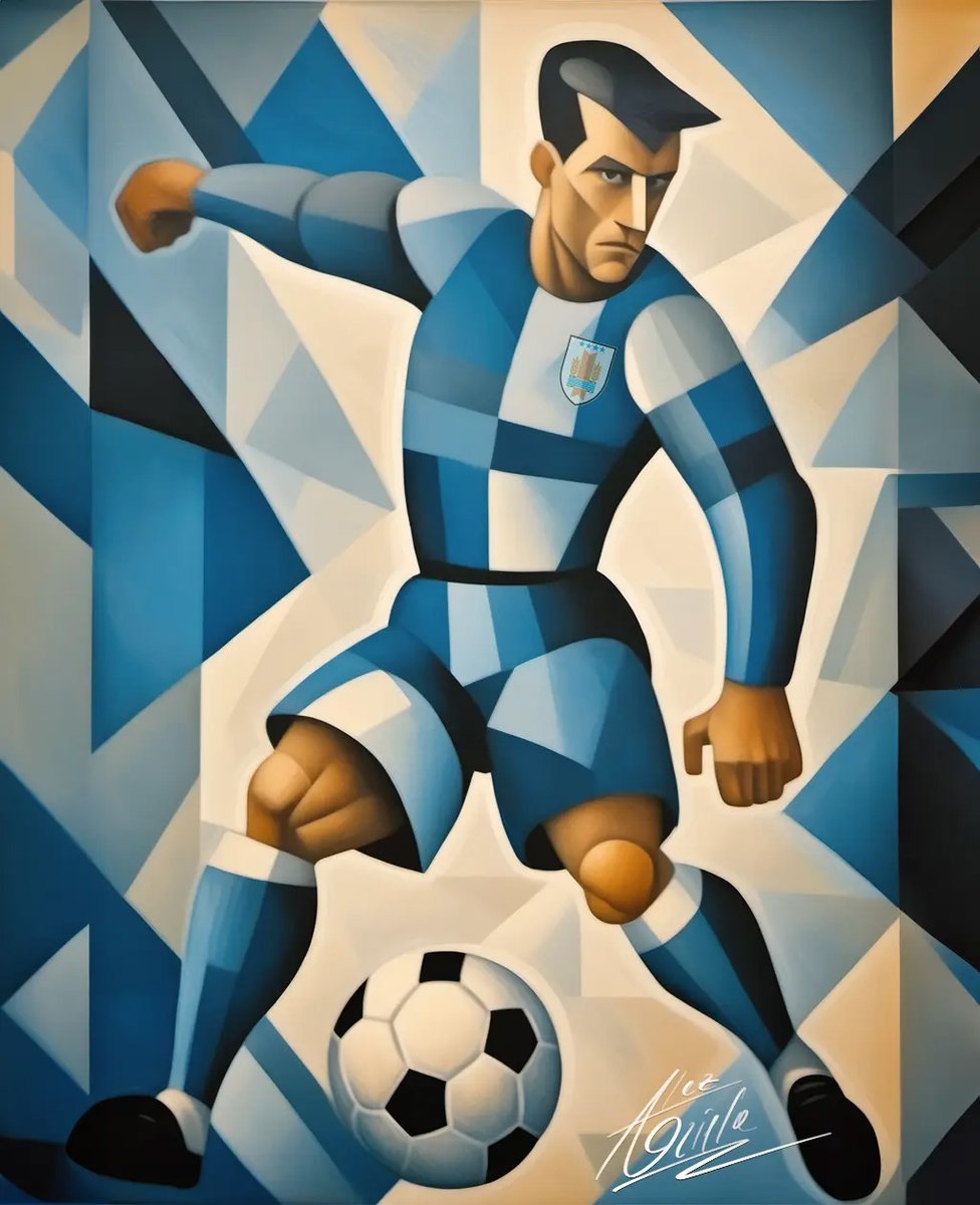 Arielaalez's tweet photo. El arte Cubista llegó al futbol de la mano de La Celeste, El Bolso y el Carbonero, #carbonero #laceleste #elbolso, #futboluruguayo, #artecubista, #nacional, #Penarol https://t.co/4msr5UvUSZ