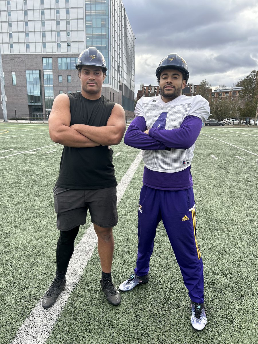 We wrapped up Spring Camp this afternoon with a scrimmage against McMaster and the final Hard Hat winners were: DE Mason Watson WR Ethan Jordan #SoarAbove